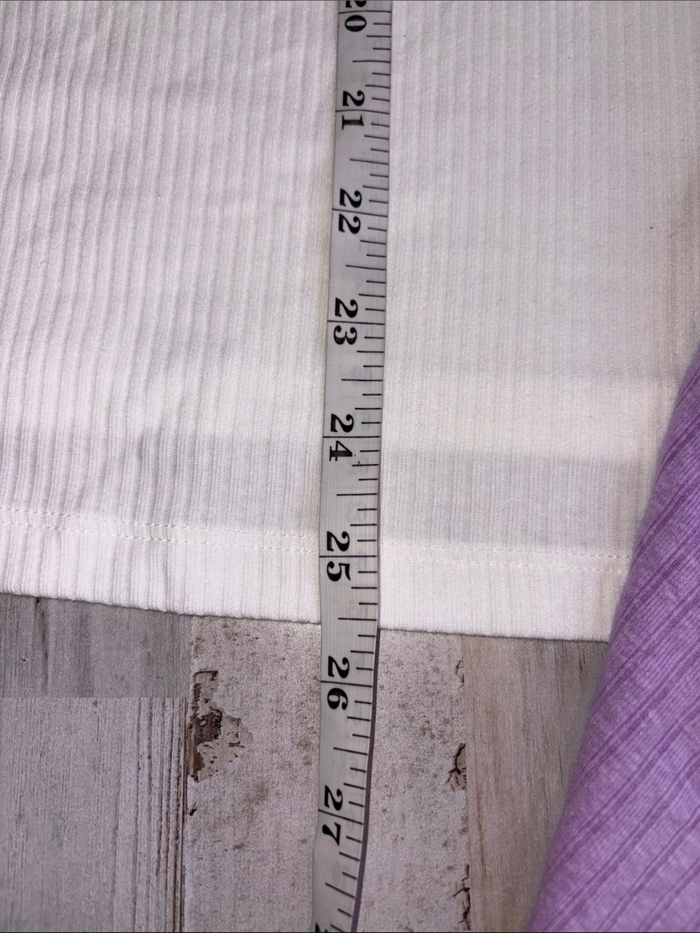 Old Navy Cropped Tops Ribbed Tee + Lavender Ribbed Tank Set Plus Size 4X - Picture 6 of 14